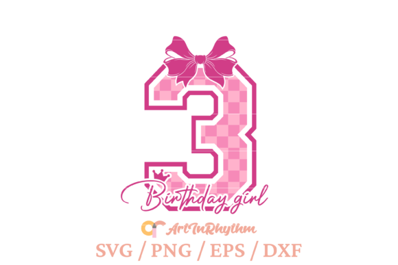 3rd Birthday Svg, Birthday Shirt Svg Graphics