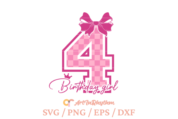Birthday Girl Svg, 4th Birthday Shirt