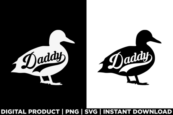 Fathers Day Gift Duck Daddy Dad Farm Graphics