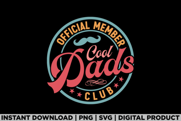 Fathers Day Official Member Cool Dads Graphics