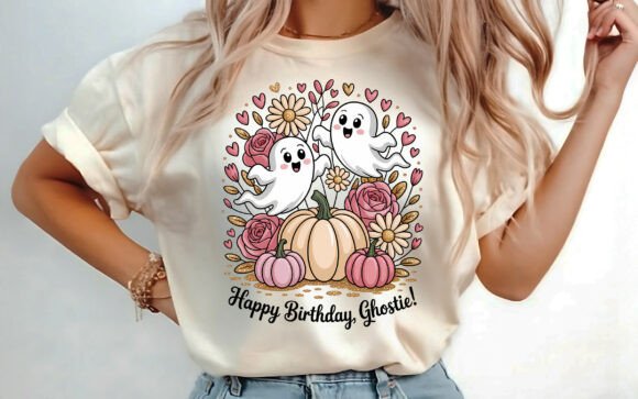 Halloween Happy Birthday T-shirt PNG Graphics