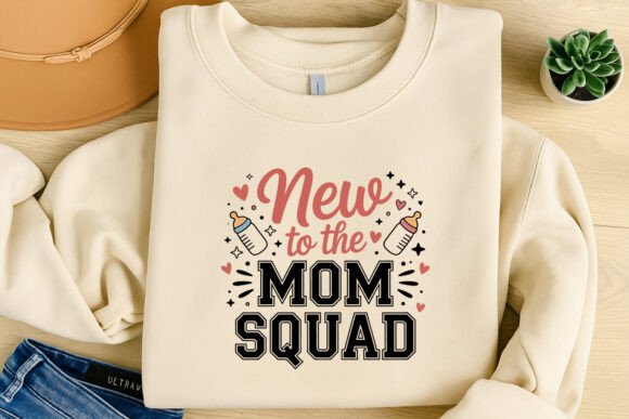 New-to-the-Mom-Squad Svg T-Shirt Design