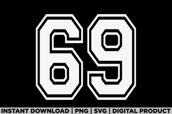 Number 69 Birthday Varsity Sports Team