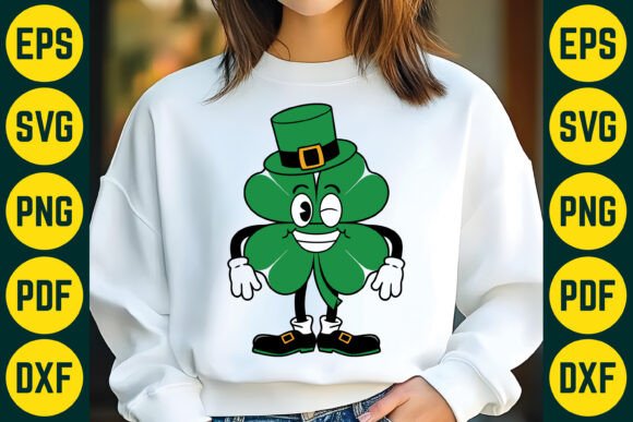 St Patrick’s Day Clover SVG Design Graphics